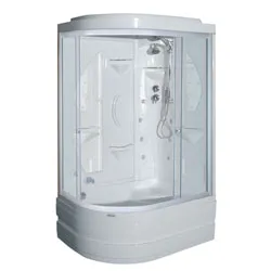 DEL REY Yarı Oval Kompakt Duşakabin - 120x90 h:215