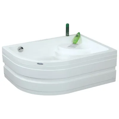 RENO Oturmalı Mini Yarı Oval Küvet - 120x90 h:43