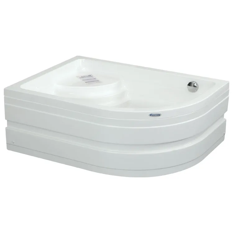 WACO Oturmalı Mini Yarı Oval Küvet - 120x90 h:43