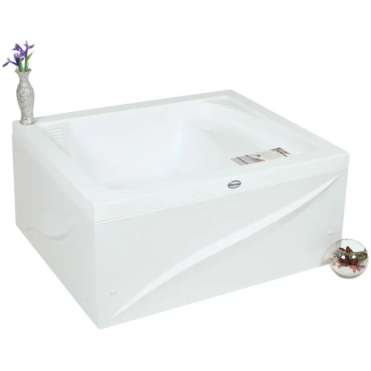 TULSA Oturmalı Mini Dikdörtgen Küvet - 100x80 h:43