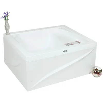 TULSA Oturmalı Mini Dikdörtgen Küvet - 100x80 h:43